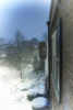 It snowed.